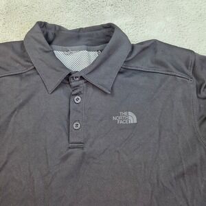 The North Face Polo Shirt Men XL Short Sleeve Technical Hiking Performance Black